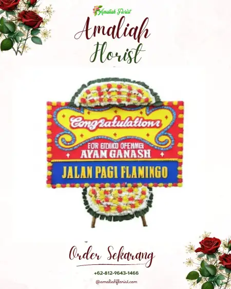 Sewa Papan Bunga Kebomas